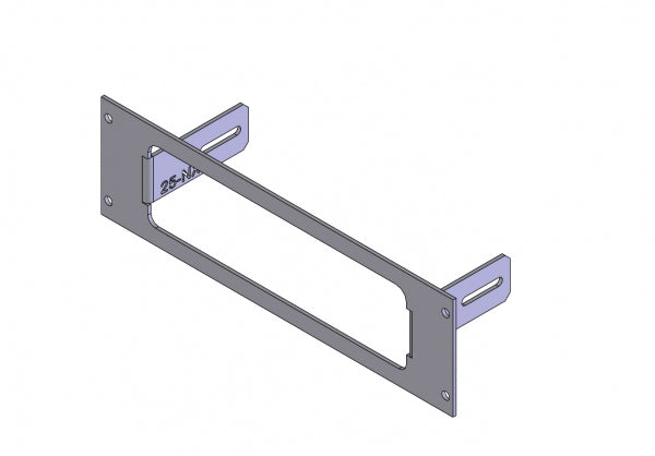 Havis 1-Piece Equipment Mounting Bracket, 2.5" Mounting Space, Fits Kenwood NX Series Radio