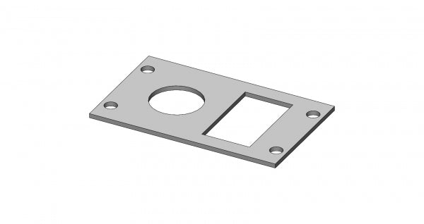 Havis Equipment Bracket for Wide VSW Consoles, Fits Single Lighter Plug and Single USB/Switch