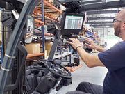 Havis Forklift Height Adjustable Overhead Mounting Package for Tablets with Keyboard Tray