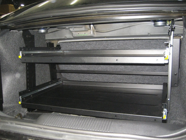 Havis 2011-2021 Dodge Charger Full Width Trunk Tray Bearing, Double Decker Shelves