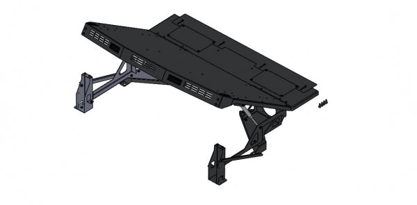 Havis 2020-2021 Ford Interceptor Utility Premium Raised Fold-Up Cargo Plate with 80 lbs Lift Struts