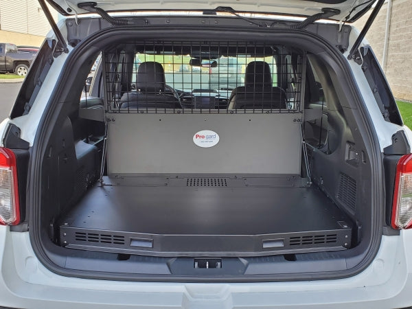 Havis 2020-2021 Ford Interceptor Utility Premium Raised Fold-Up Cargo Plate with 200 lbs Lift Struts