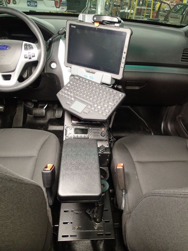 Havis 2013-2019 Ford Interceptor Utility police Vehicle-Specific Angled console