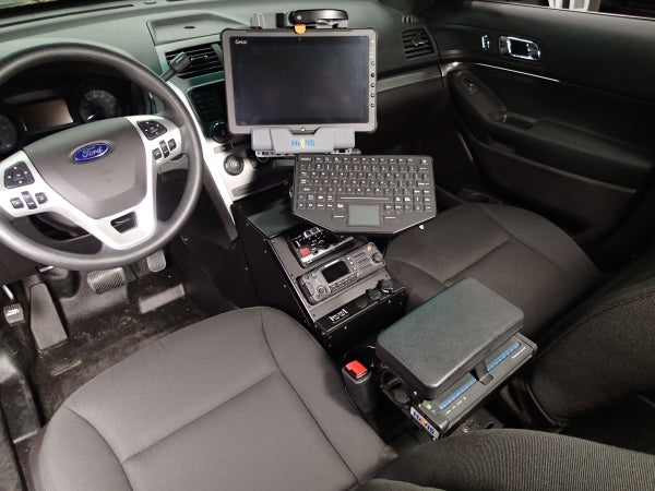 Havis 2013-2019 Ford Interceptor Utility police Vehicle-Specific Angled console