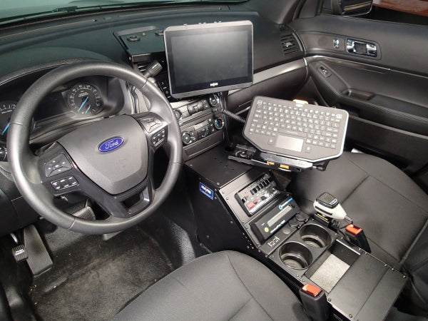 Havis 2013-2019 Ford Interceptor Utility police Vehicle-Specific Angled console