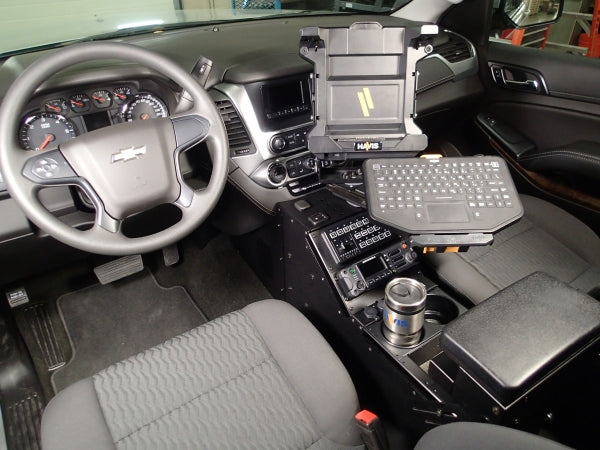Havis 20" Vehicle-Specific Console for 2015-2020 Chevrolet Tahoe Police Pursuit Vehicle (PPV) & 2015