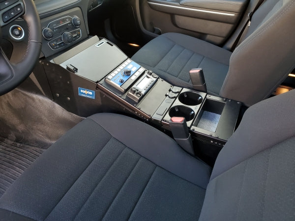 Havis Vehicle-Specific 18" Angled Console w/ Internal Printer Mount for 2021 Dodge Charger Police