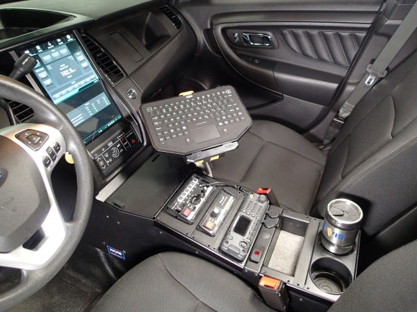 Havis 2013-2019 Ford Interceptor Sedan Vehicle-Specific 18" Angled Console w/ Internal Printer Mount