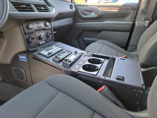 Havis 12.5" Wide Medium Height Angled 15" Vehicle-Specific Console with Printer Module for 2021 Chev