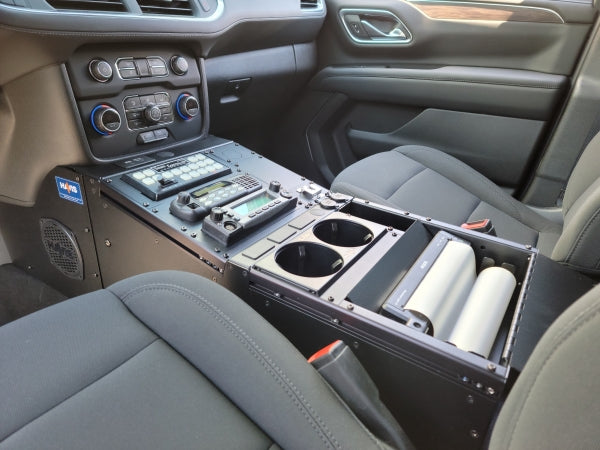 Havis 12.5" Wide Medium Height Angled 15" Vehicle-Specific Console with Printer Module for 2021 Chev