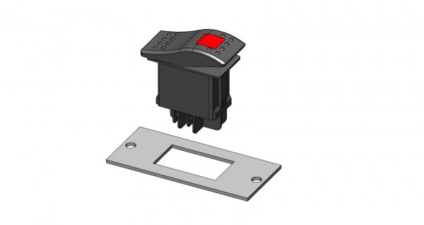 Havis Single Switch Panel w/ Switch for Wide VSW Consoles