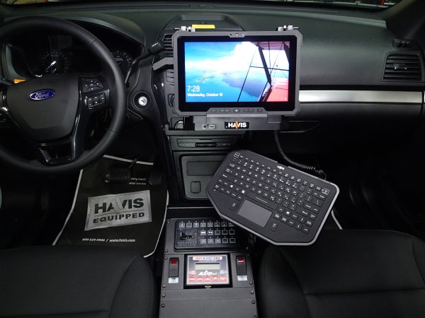 Havis Docking Station with Dual Pass-through Antenna Connections for Dell Latitude Rugged 12" Tablet