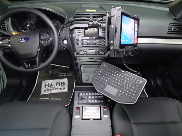 Havis Docking Station with Dual Pass-through Antenna Connections for Dell Latitude Rugged 12" Tablet