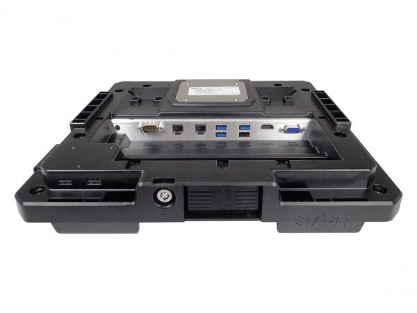 Havis Docking Station with Triple Pass-Through RF Antenna Connections for Getac K120 Convertible Lap