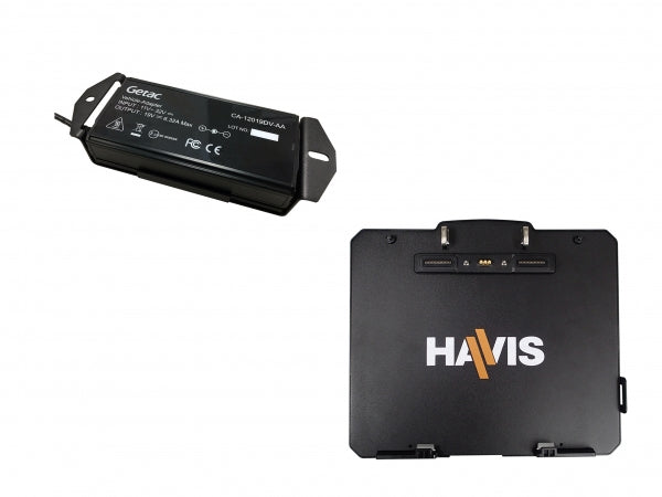 Havis Docking Station with Triple Pass-Through RF Antenna Connections and LPS-140 (120W Vehicle Powe