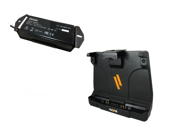 Havis Docking Station with Triple High-Gain Antenna Connection for Getac UX10 Tablet with Power Supp