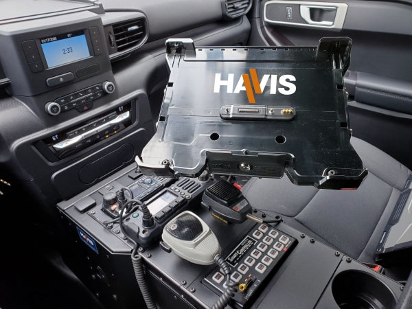 Havis Docking Station with Triple Pass-Through Antenna Connections and Power Supply for Getac B360 a