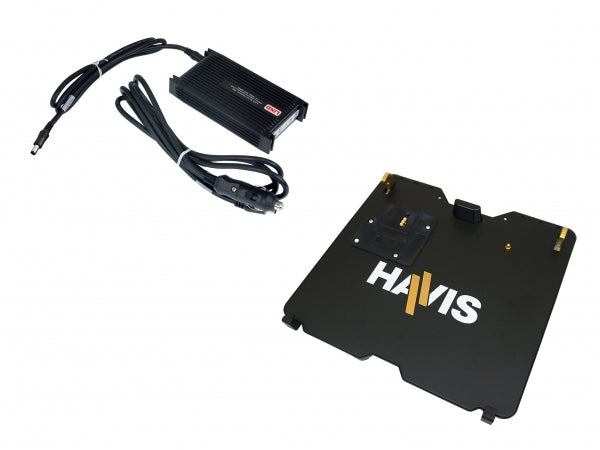 Havis with Power Supply Cradle with Triple Pass-Through Antenna Connections for Getac's V110 Convert