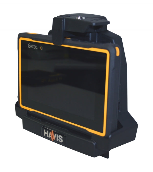 Havis Docking Station with JAE Docking Connector, Dual Pass-Through Antenna Connections and Power Supply for Getac's Z710 and ZX70 Rugged Tablets
