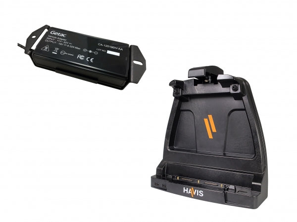 Havis Docking Station with Triple Pass-Through RF Antenna Connections and LPS-140 (120W Getac Vehicl