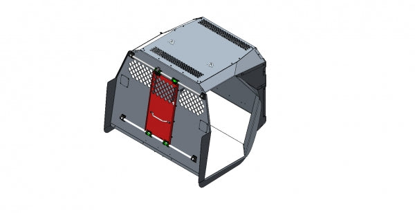 Havis Extended Black K9 Transport System for 2018-2021 Chevrolet Traverse