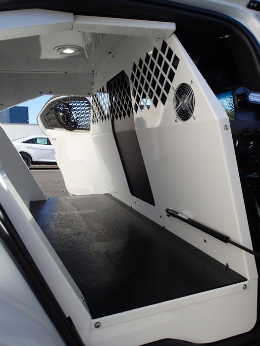 Havis Standard White K9 Transport System for 2013-2019 Ford Police Interceptor Sedan