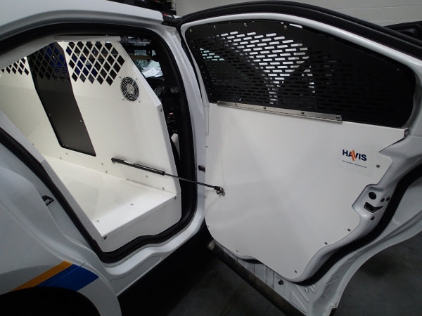 Havis Standard White K9 Transport System for 2013-2019 Ford Police Interceptor Sedan