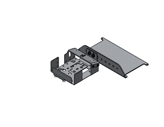 Havis Forklift Under Seat Printer Mount for Brother RuggedJet 4200 Series Printer