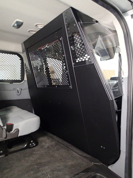 Havis Front partition for 2015-2021 Ford Transit window van with Low Roof and side swing out or sliding doors