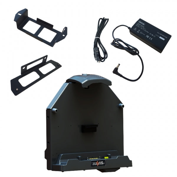 Havis Cradle (no dock) with Triple Pass-Through Antenna Connections for Getac A140 Rugged Tablet wit