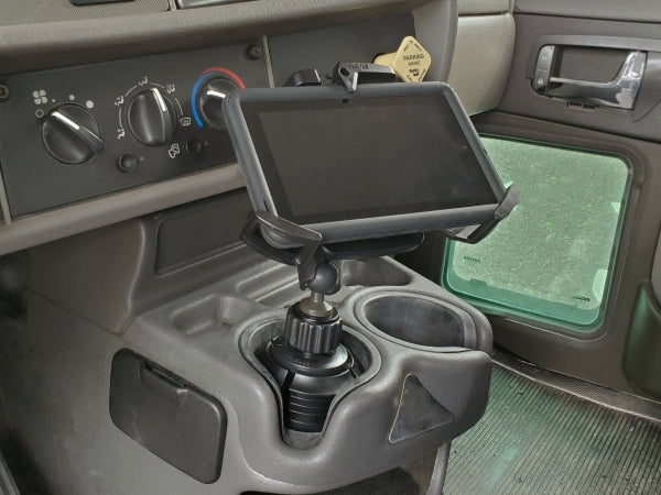 Havis Electronic Logging Device Cup Holder Solution with Universal Rugged Cradle for 7"-9" Devices