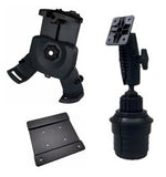Load image into Gallery viewer, Havis Electronic Logging Device Cup Holder Solution with Universal Rugged Cradle for 7&quot;-9&quot; Devices
