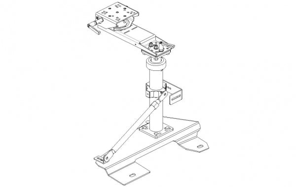 Havis 1997-2020 Ford E-Series Van Standard Passenger Side Mount Package with Stability Support Arm