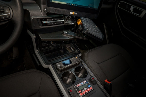 Havis Package - VSX Console for Laptop Docking Stations for 2020-2021 Ford Interceptor Utility