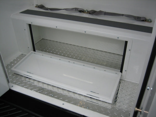 Havis Prisoner Transport Locking Under-Bench Storage Option