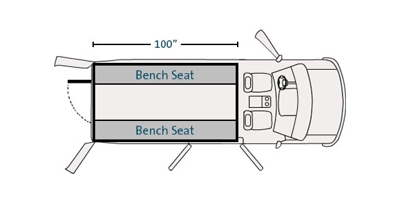 Havis Prisoner Transport Insert For 2007-2021 Chevrolet Express G-Series 2500/3500 Standard Length 1