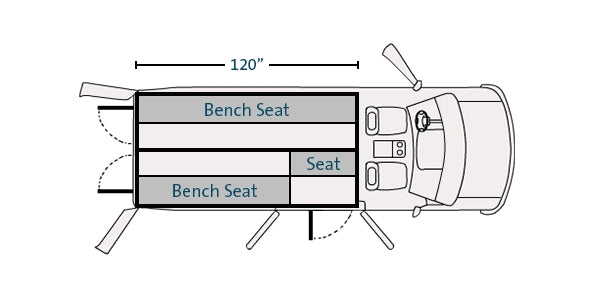Havis Prisoner Transport Insert For 2014-2020 Dodge Ram ProMaster High Roof Long Length 159" WB Carg
