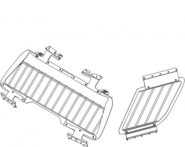 Havis 2013-2019 Ford Interceptor Utility Rear Cargo Interior Window Bars