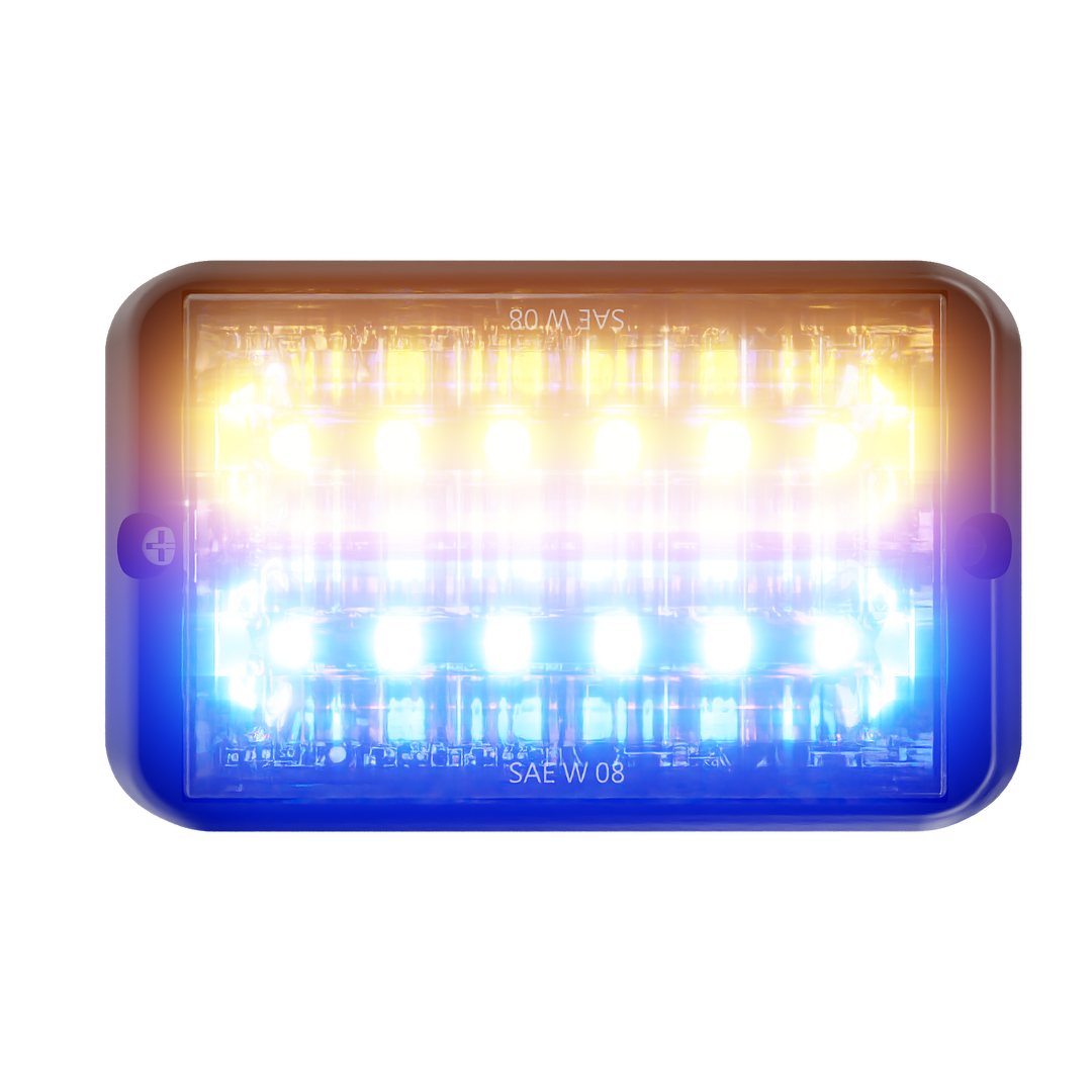 Abrams Bold 12 LED Grille Light Head - Amber/Blue