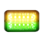 Load image into Gallery viewer, Abrams Bold 12 LED Grille Light Head - Amber/Green
