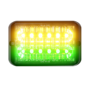Abrams Bold 12 LED Grille Light Head - Amber/Green