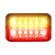 Abrams Bold 12 LED Grille Light Head - Amber/Red