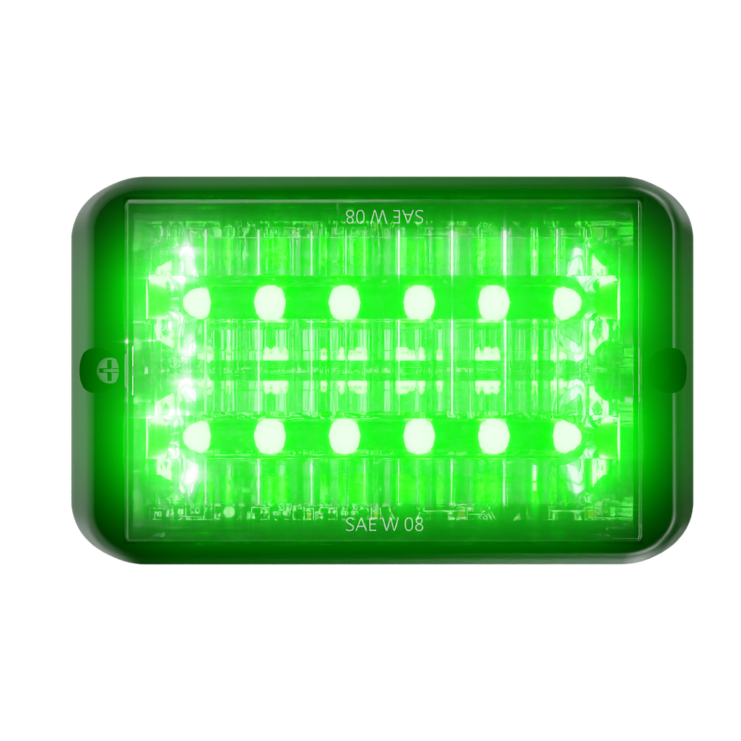 Abrams Bold 12 LED Grille Light Head - Green