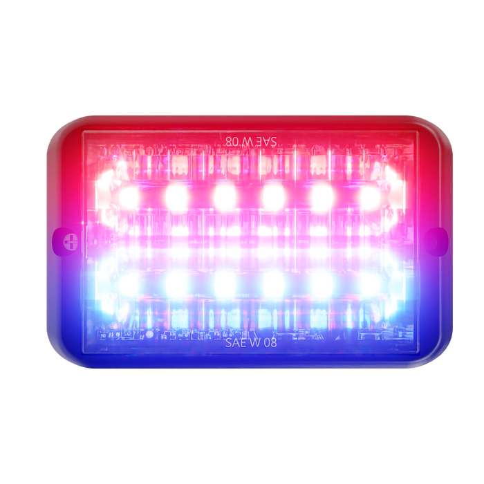Abrams Bold 12 LED Grille Light Head - Red/Blue