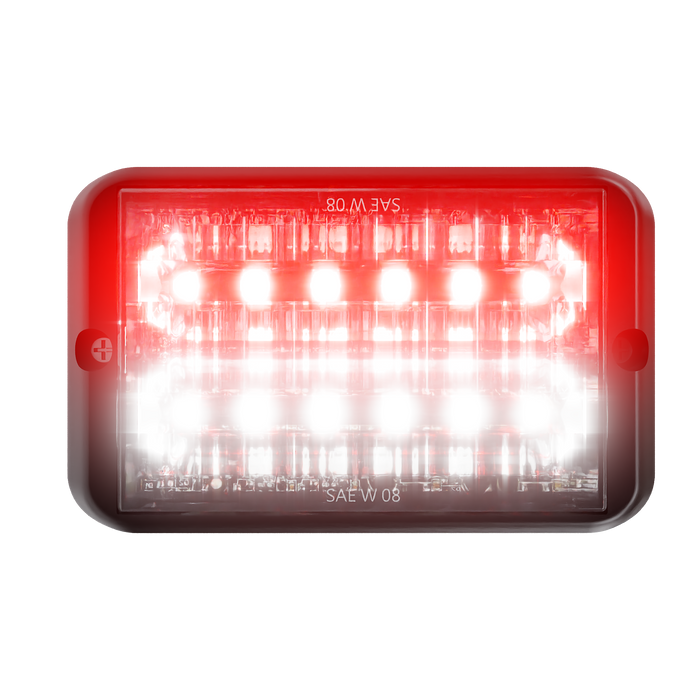 Abrams Bold 12 LED Grille Light Head - Red/White