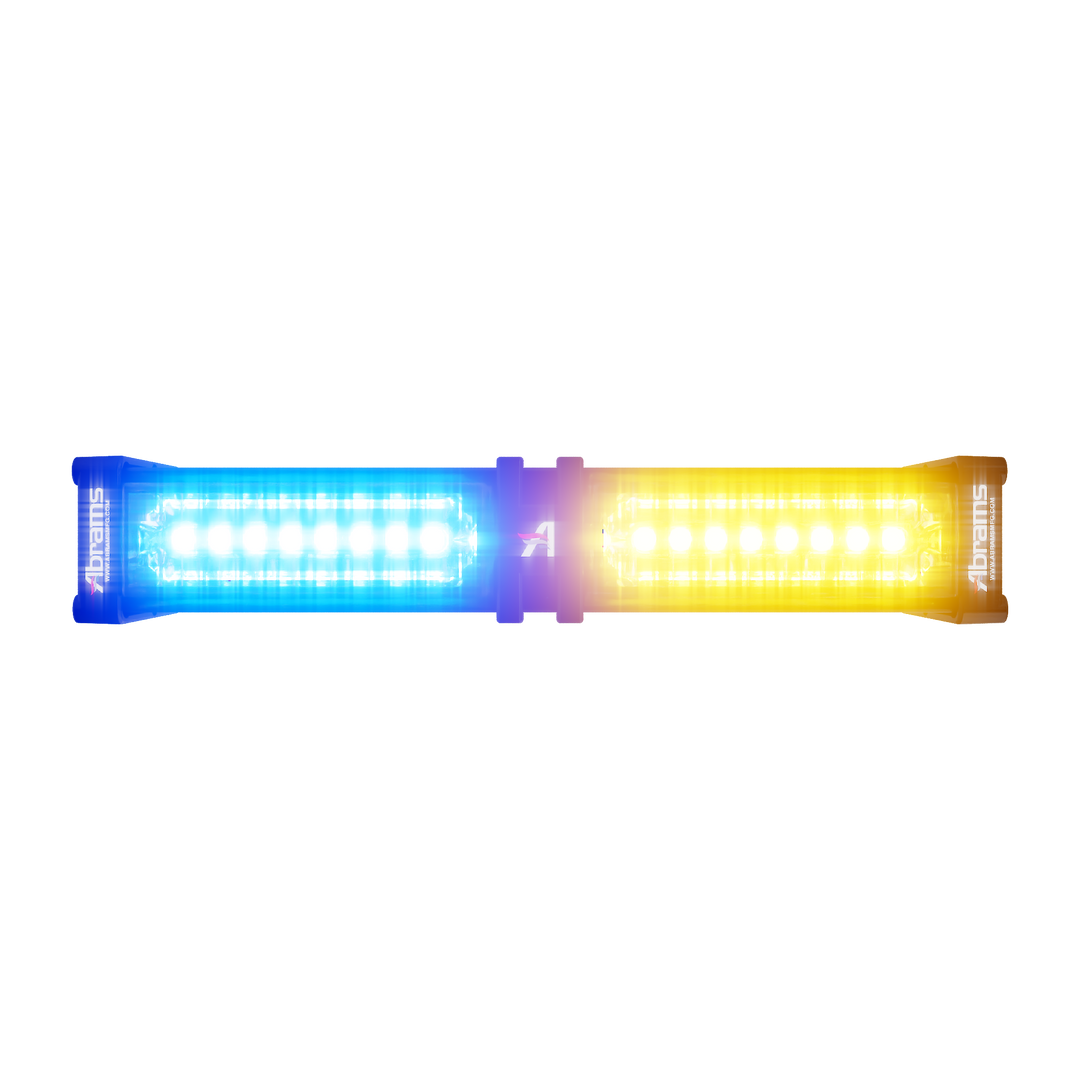 Abrams Focus 200 Series LED Dash & Deck Lightstick - Amber/Blue