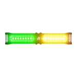 Load image into Gallery viewer, Abrams Focus 200 Series LED Dash &amp; Deck Lightstick - Amber/Green
