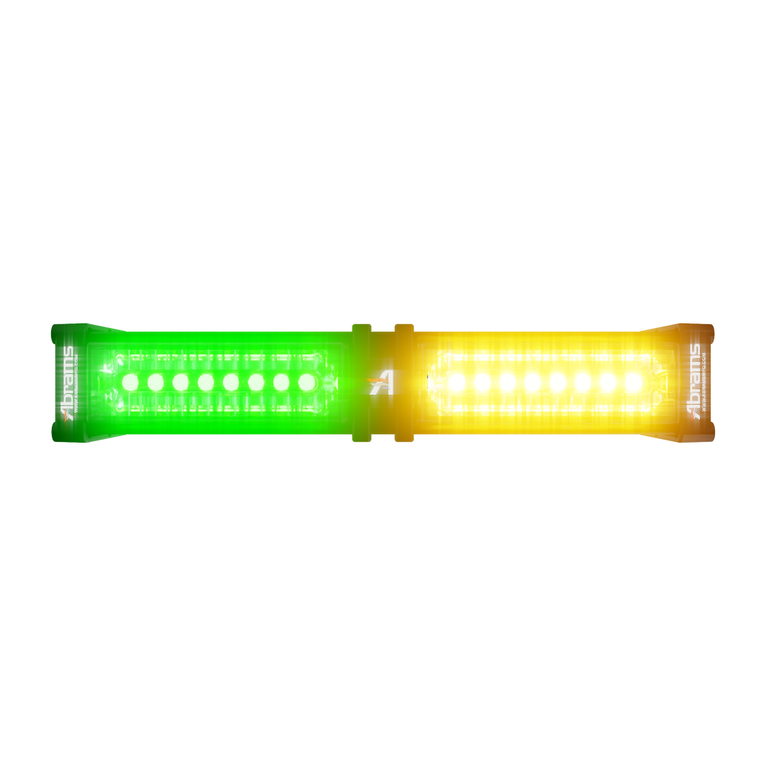 Abrams Focus 200 Series LED Dash & Deck Lightstick - Amber/Green