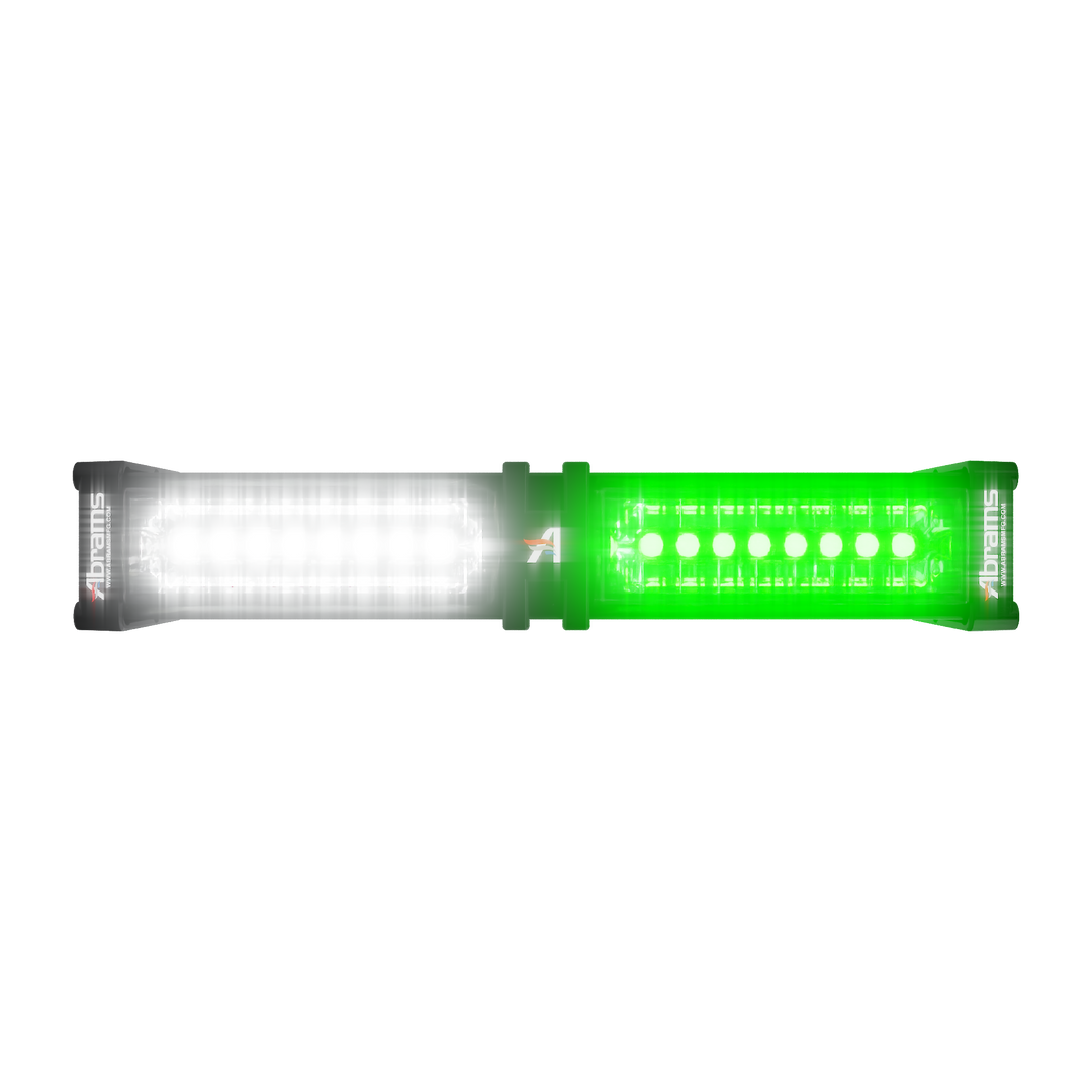 Abrams Focus 200 Series LED Dash & Deck Lightstick - Green/White