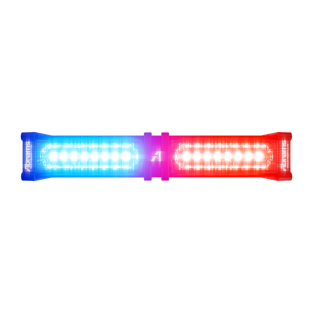 Abrams Focus 200 Series LED Dash & Deck Lightstick - Red/Blue